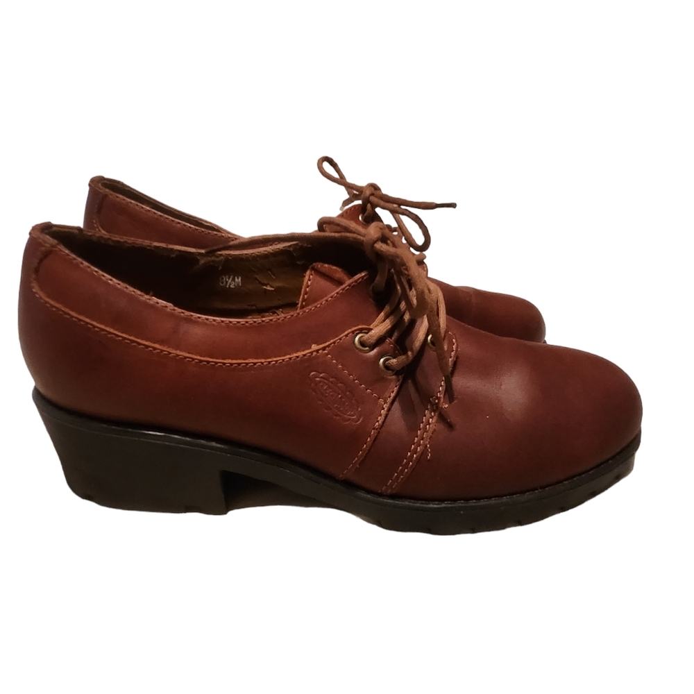 Azaleia Women's Brown Lace Up Shoe Size 8.5